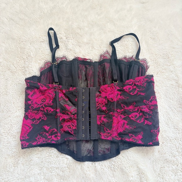 Victoria’s Secret Lace Corset Top – M‑DD | Coquette Boudoir Glam | Floral | Y2K - Picture 5 of 7
